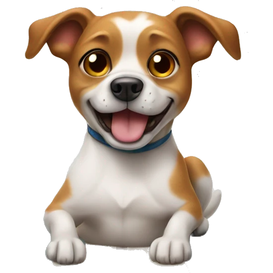 Dog on surfboard  emoji