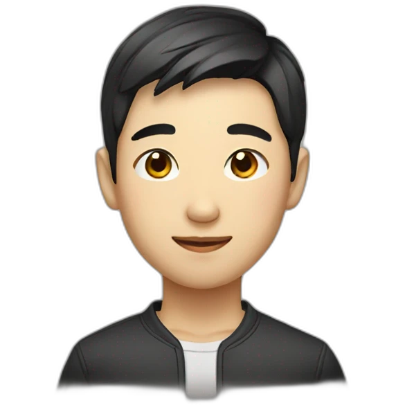 handsome Chinese boy emoji