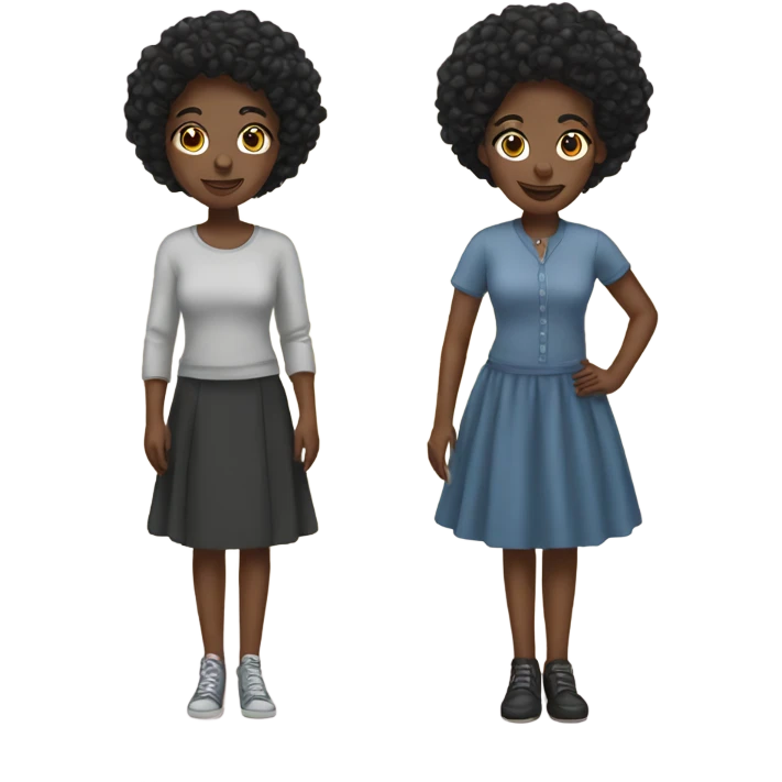 two black sisters emoji