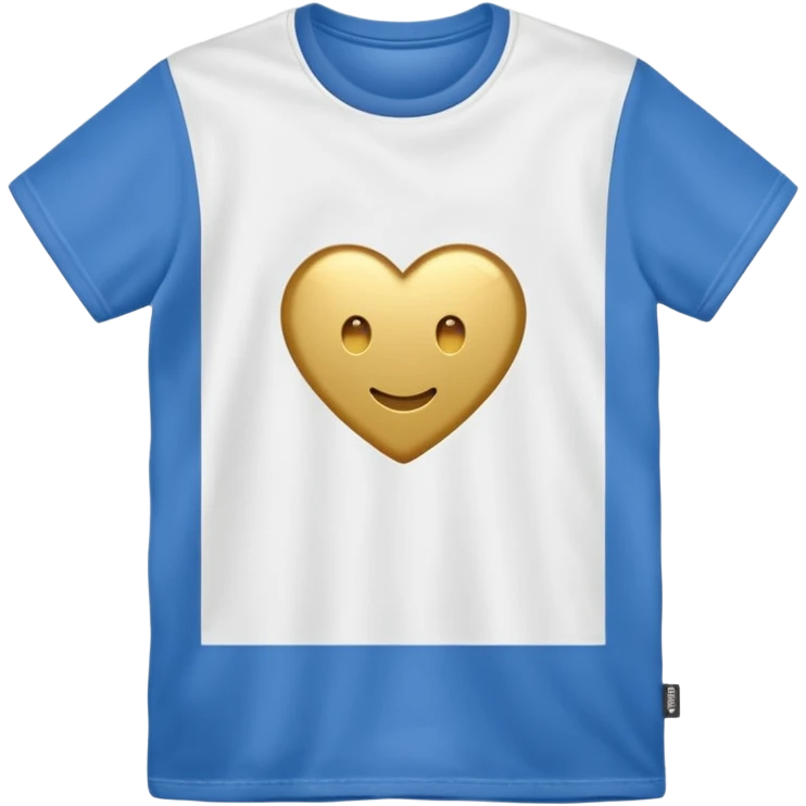 gold and white T Shirt  emoji