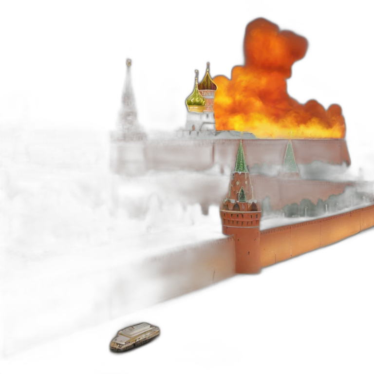moscow kremlin on fire emoji