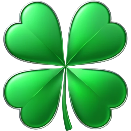 The letters A.I.M. with a green clover background  emoji