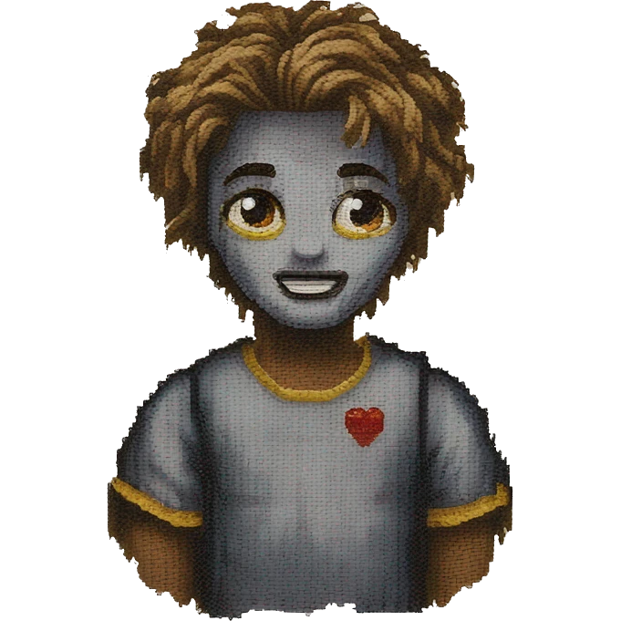 Cross stitch emoji