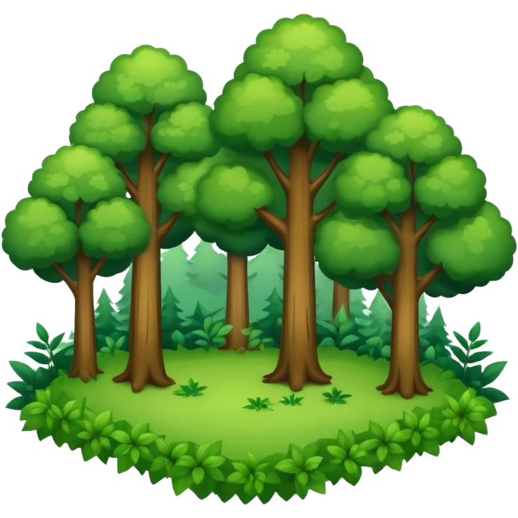 forest with trees emoji