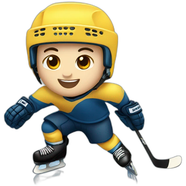 Ice skating hockey emoji