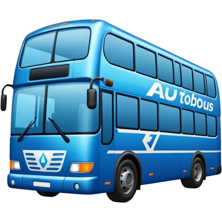 autobus para equipo azul  emoji