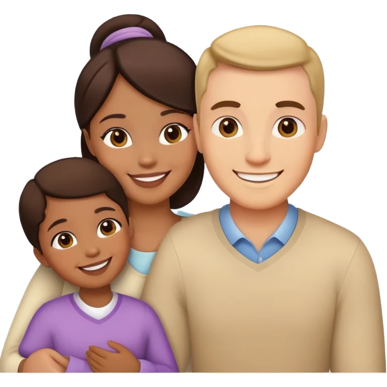 family of three emoji