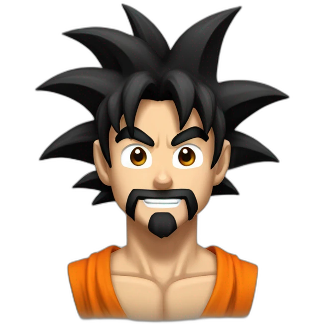Goku avec de la barbe emoji