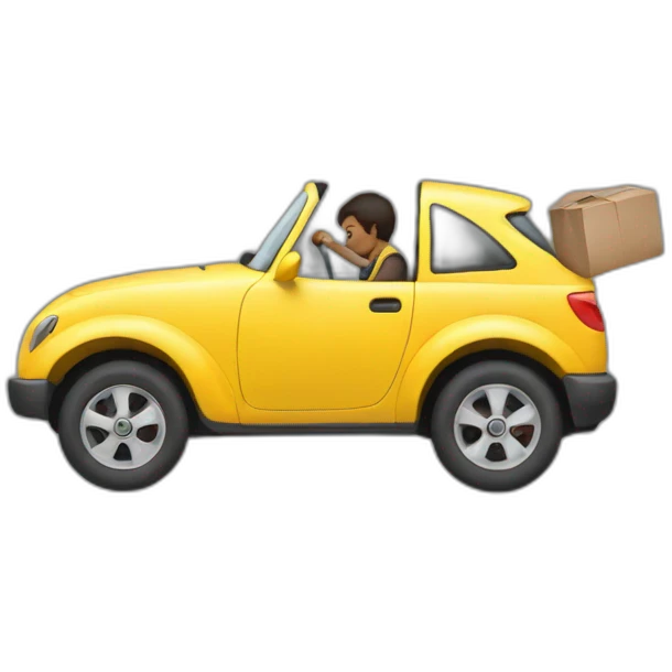 a person pushing a car emoji