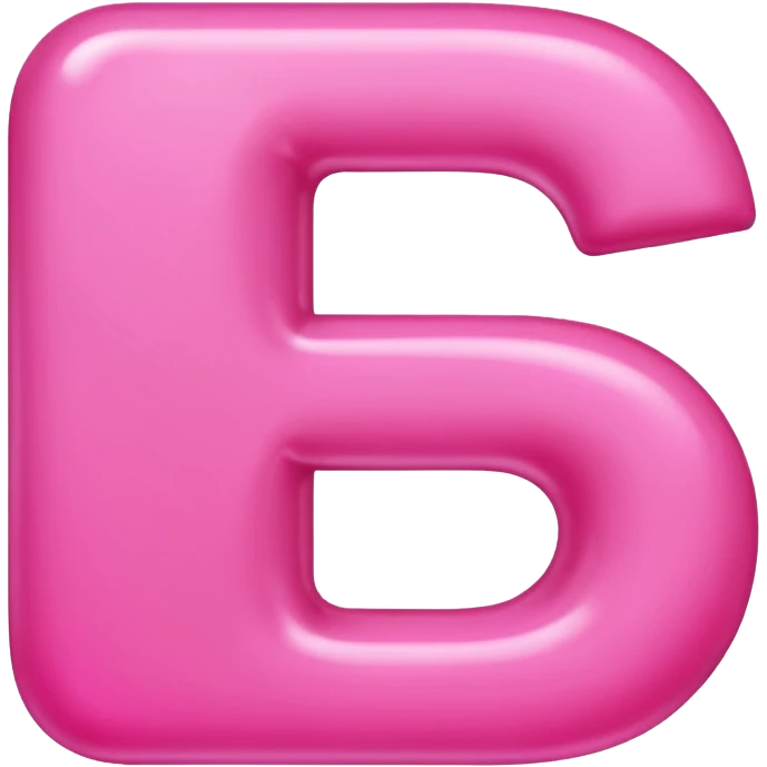 mix color pinks letter p emoji