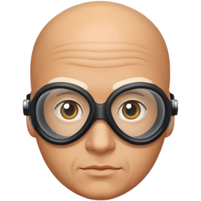 PATOGER le plongeur sous marin sans cheveux emoji