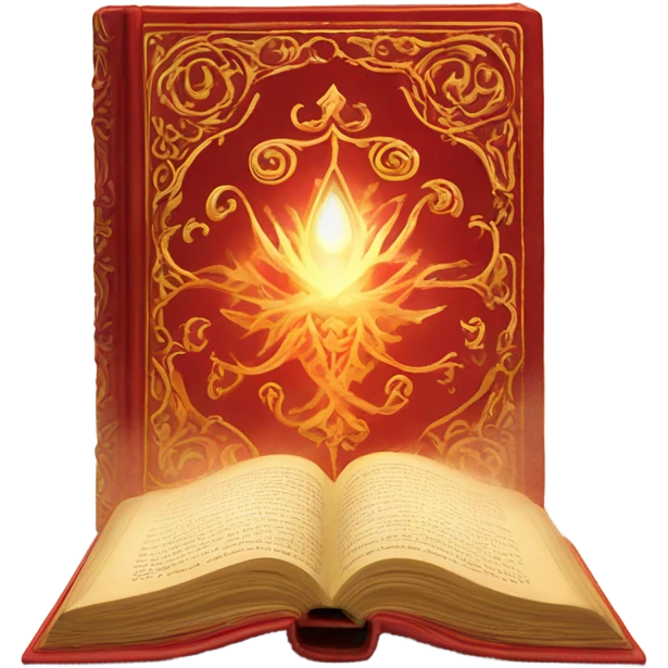 red magical book emoji