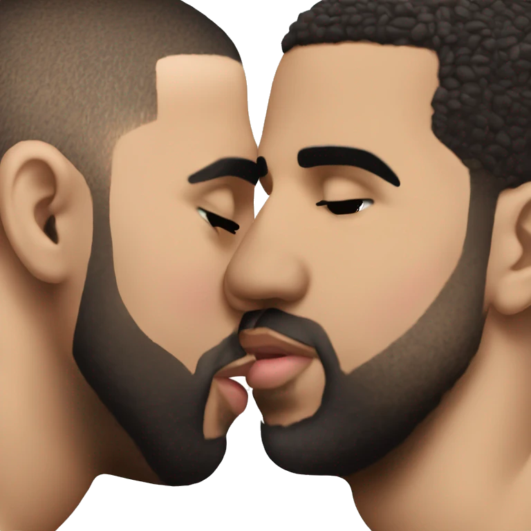 drake kissing drake kissing drake kissing drake emoji
