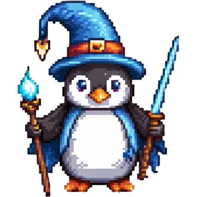 penguin wizard emoji