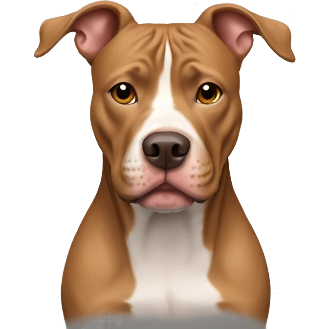 Light brown pitbull dog  emoji
