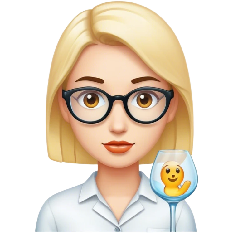 Social media manager with unique glass emoji