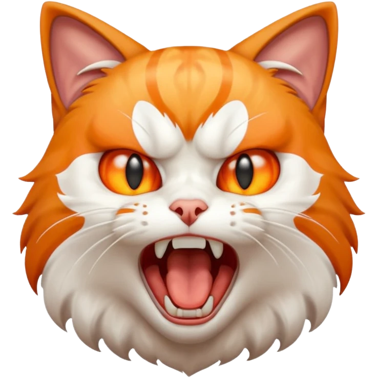 Chat qui crie de toute ses forces emoji