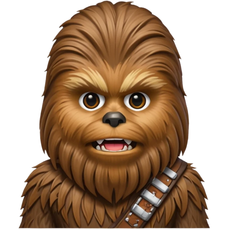 pero la cara de chewbacca en formato png con menos detalle emoji