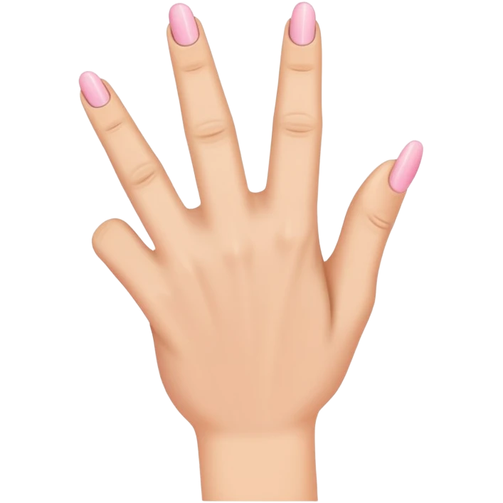 Hand with pinky finger and ring finger down emoji
