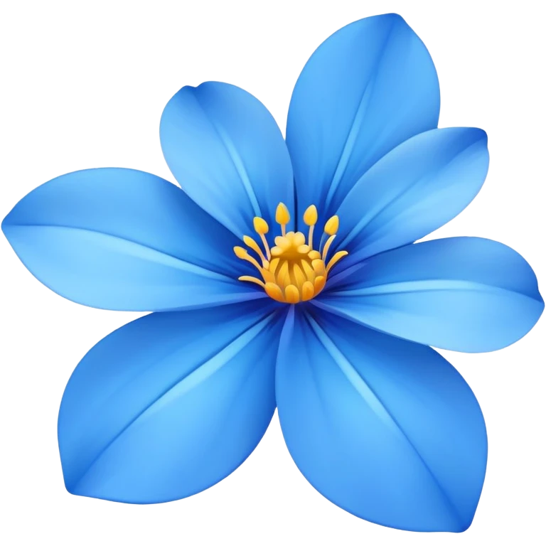 Blue flower emoji
