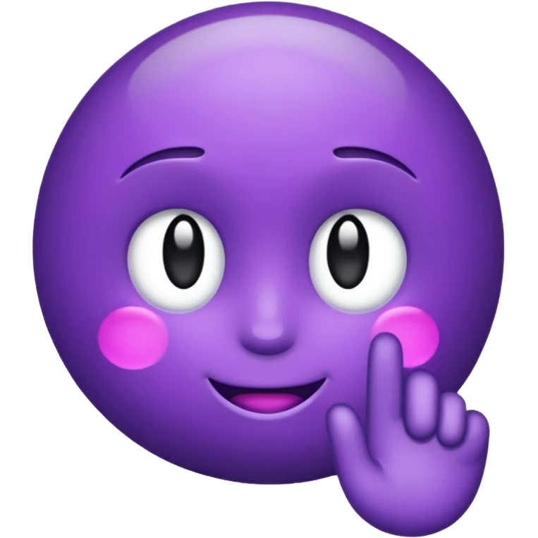 Poing violet  emoji