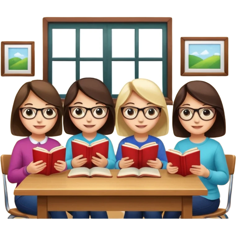 books club girls only under the table emoji