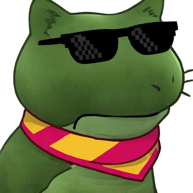 Cat with sunglasses emoji