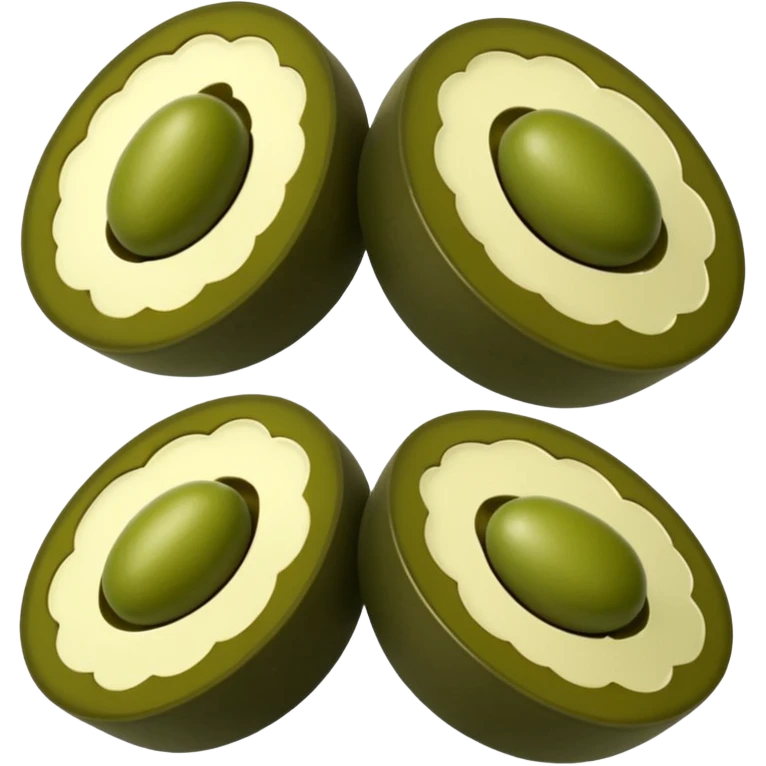 black and green olives cut emoji