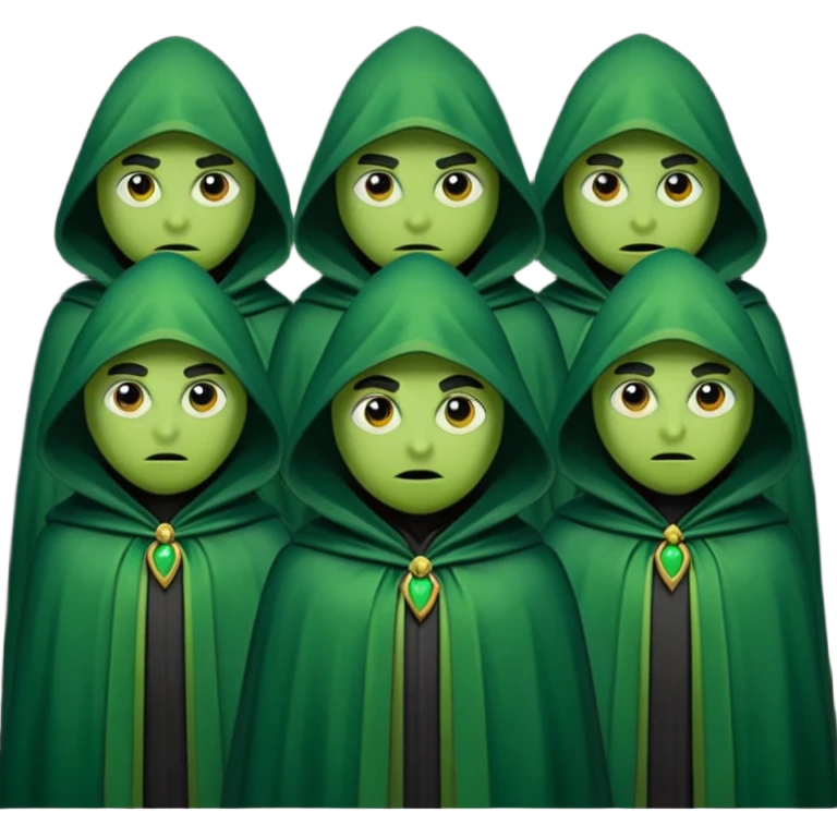green Cloaked night guards emoji