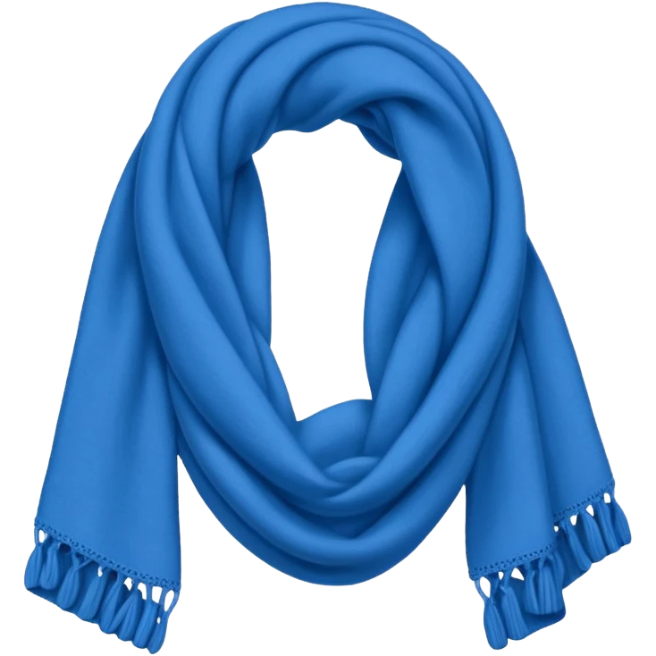blue scarf  emoji