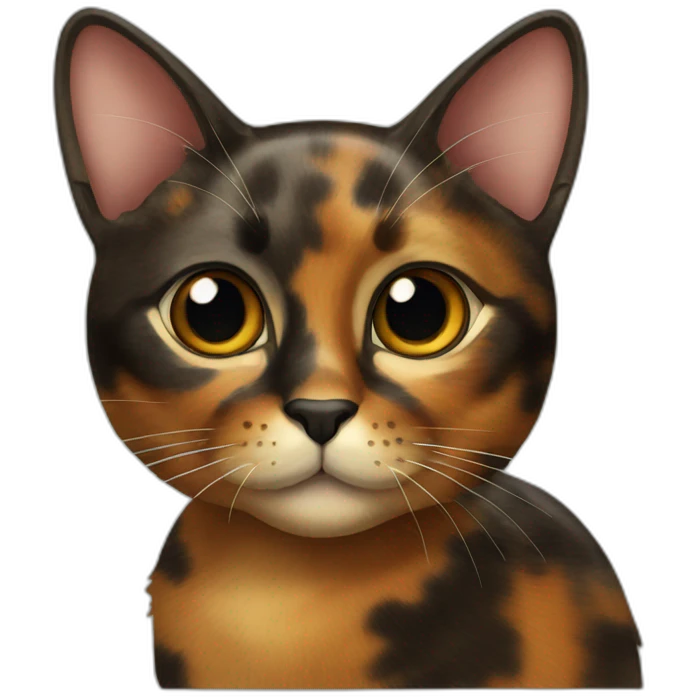 Tortoiseshell cat emoji
