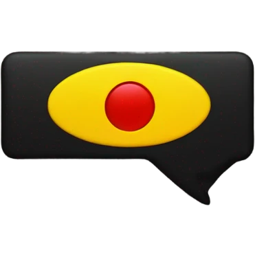 Wavy black and red rectangle with a yellow circle emoji