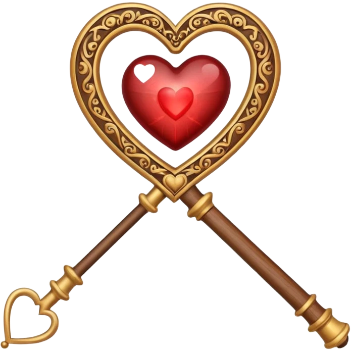 heart magic wand emoji