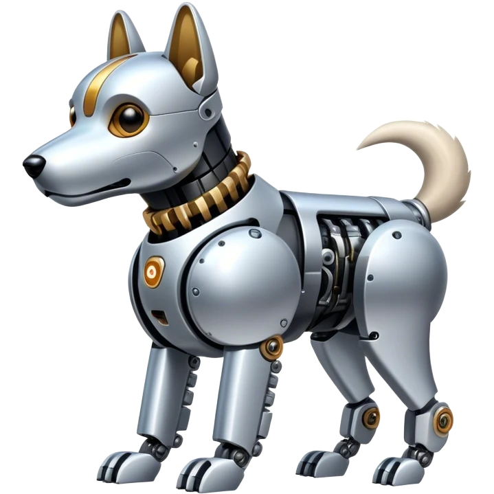 half bionical dog emoji