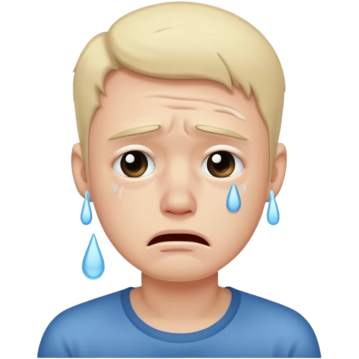Guy Crying emoji