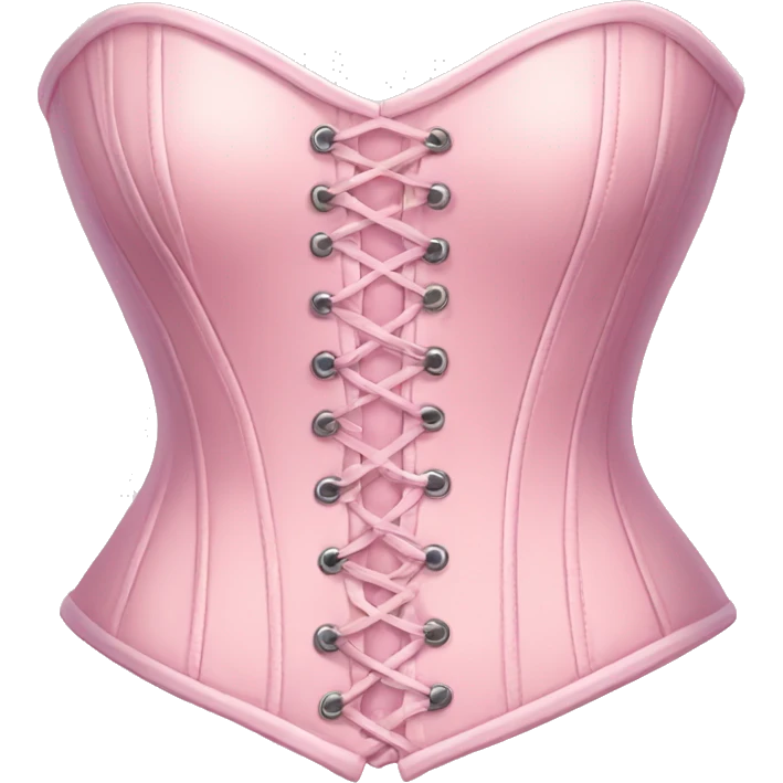 Pastel pink corset  emoji