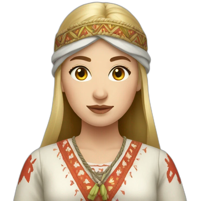 slavic clothing woman emoji