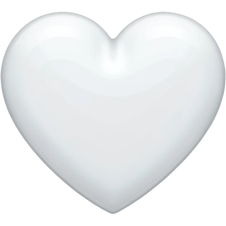 Chanel white heart emoji