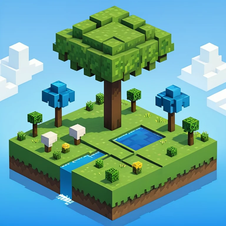 Minecraft landscape emoji