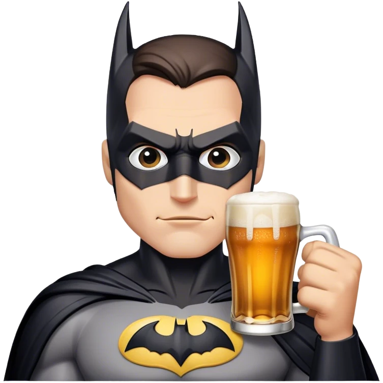 Batman beer emoji
