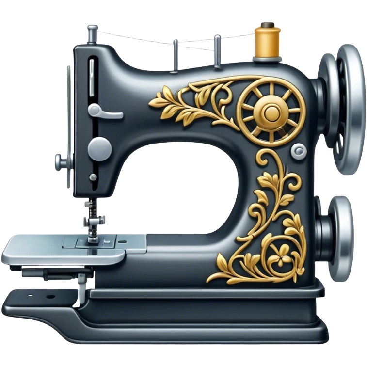 Sewing machine presser foot emoji