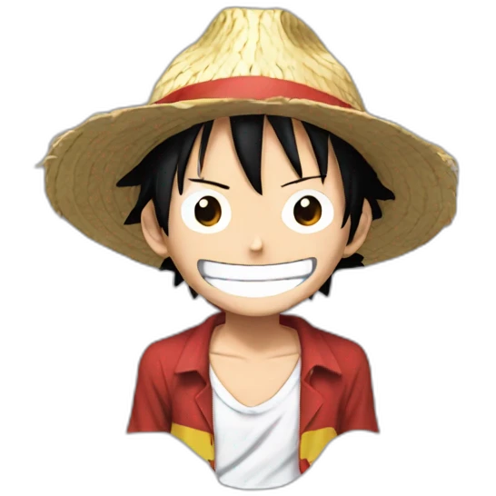 luffy from one piece emoji
