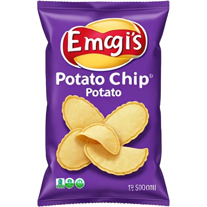 purple pacaged chip emoji