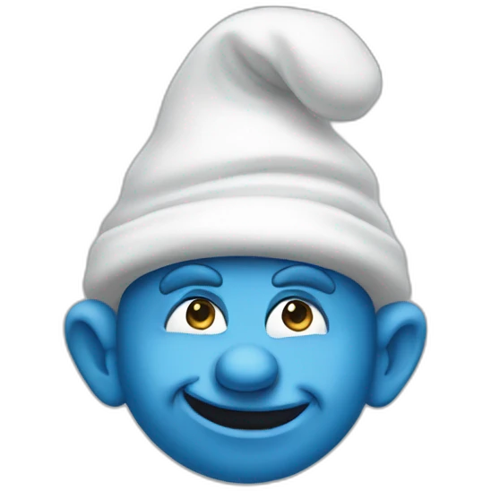 Old Smurf emoji