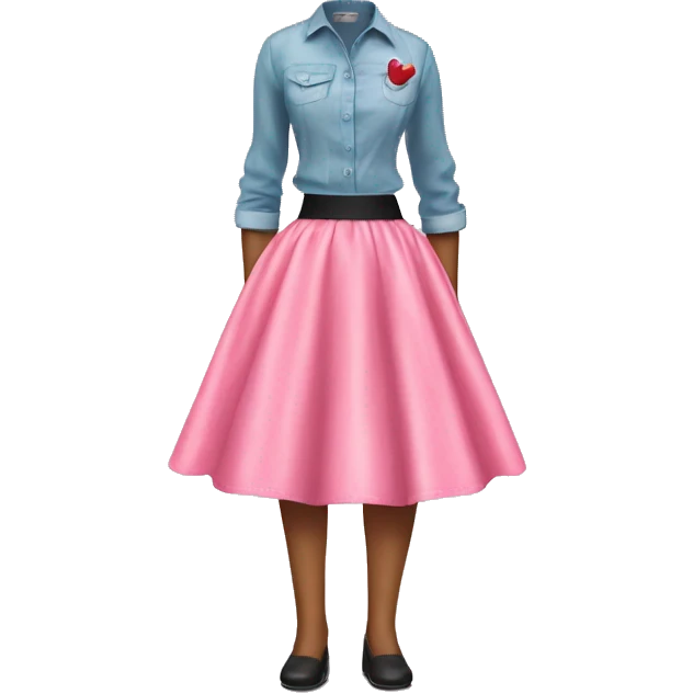 Sock hop skirt emoji
