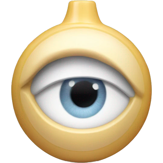 eye cream bottle with label emoji