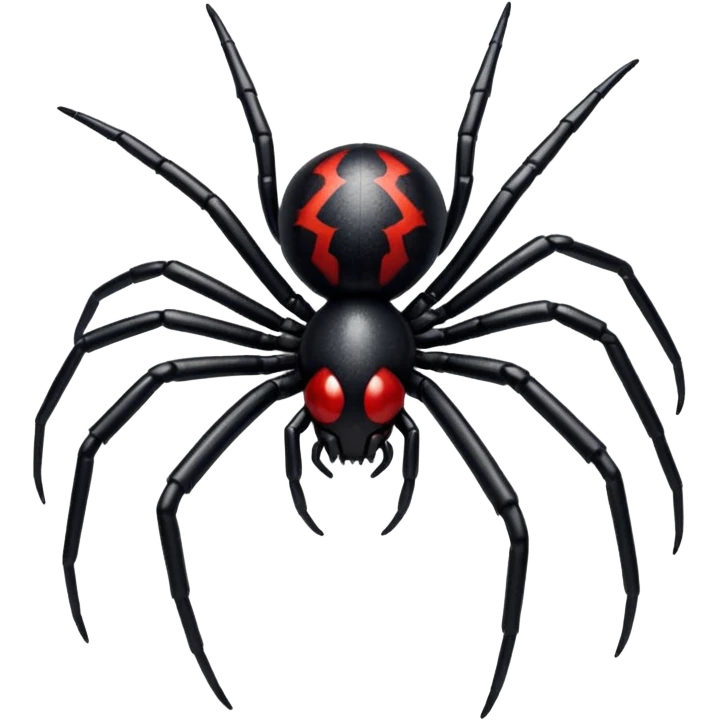 Glitter black widow emoji