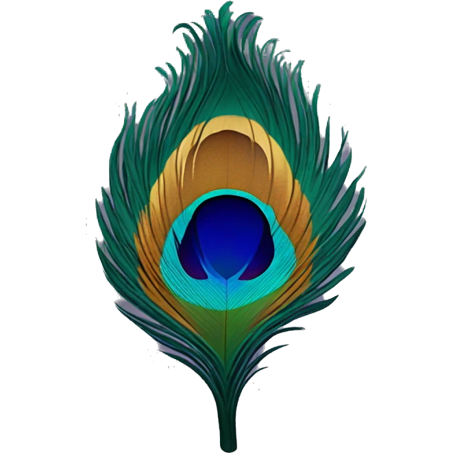 peacock feather emoji
