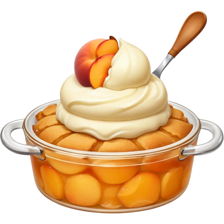 Peach cobbler  emoji