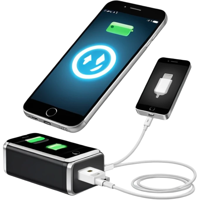 Cellphone charging emoji